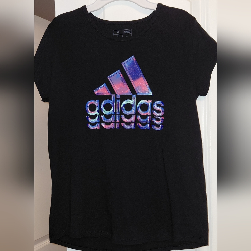 Adidas Youth Girls 2 Pair Tee & Short Sets - Picture 6 of 6